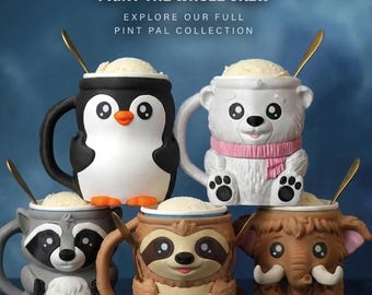 Ice Cream Pint Holder with Spoon Slot: Choose Drawer or No Drawer