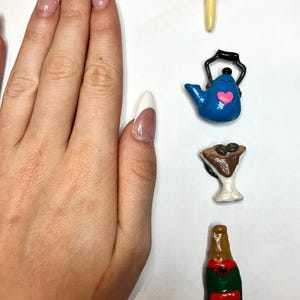 Handmade polymer clay fridge magnets