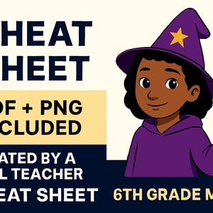 6th Grade Math cheat sheet