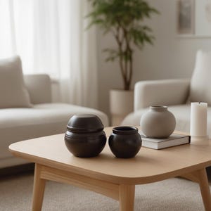 Traditional Korean Pottery Set | Mini Food Jars | Rustic Home Decor | Curated Hangari Gift
