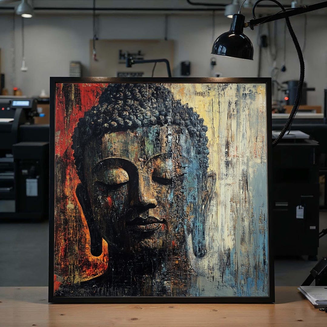 Buddha Serenity Canvas, Buddha Wall Art, Spiritual Canvas Art, Zen Wall ...