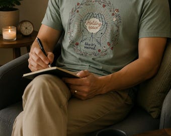 Holding Space Like It's Sacred | Therapy Tshirt