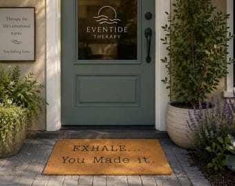 Exhale You Made It Doormat | Coir Welcome Mat, Motivational Home Entry