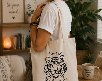 Name It to Tame It | Canvas Tote Bag