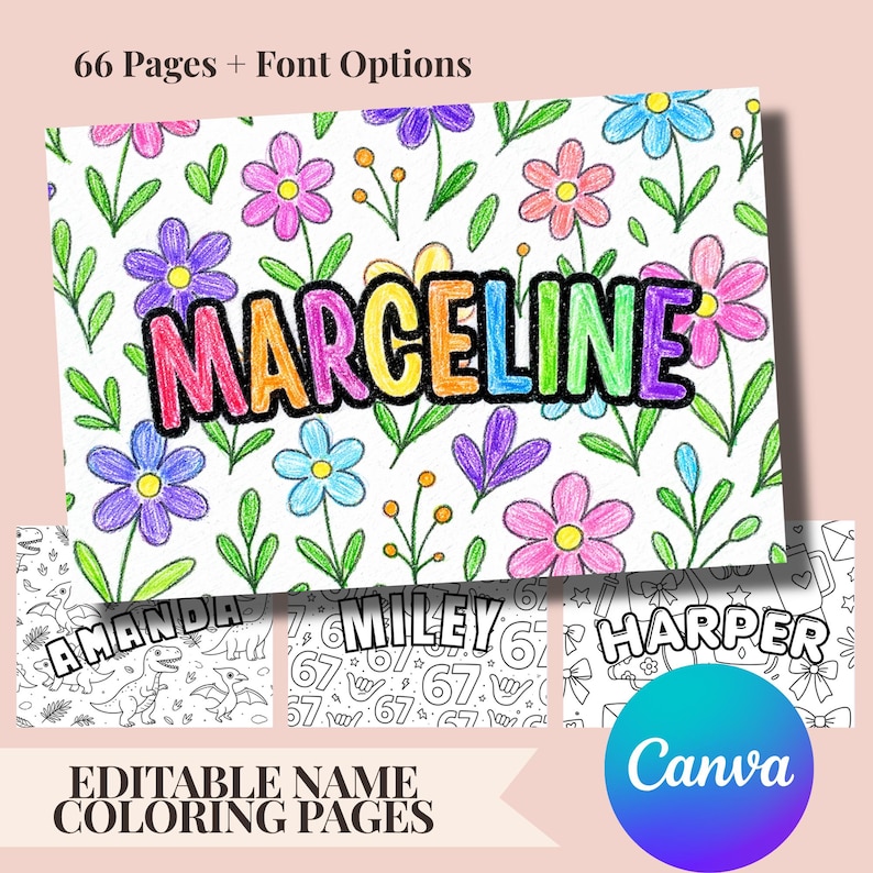 Editable Name Coloring Pages Teacher Color Page Sleepover Activity Name ...