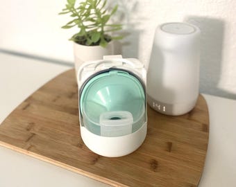 Breast Pump Carrier with Handle: Motif Aura Glow and Lansinoh Thrive - Portable 3D Printed Storage Caddy & Breastmilk Bag Clip Holder