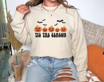 Tis The Season Halloween Pumpkin Crewneck
