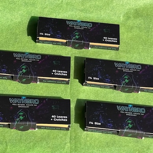 Wayngro Rolling Papers: Slow Burning, Vegan, Natural Gum (5-Pack) Fast Delivery!