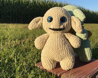 Patrón de peluche de duende de fantasía sin costuras. Duende de peluche suave, juguete acogedor del bosque, tejido a crochet (SOLO PATRÓN)