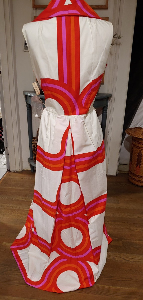 60s Mod Dynasty Long Cotton Deadstock Maxi Dress 3