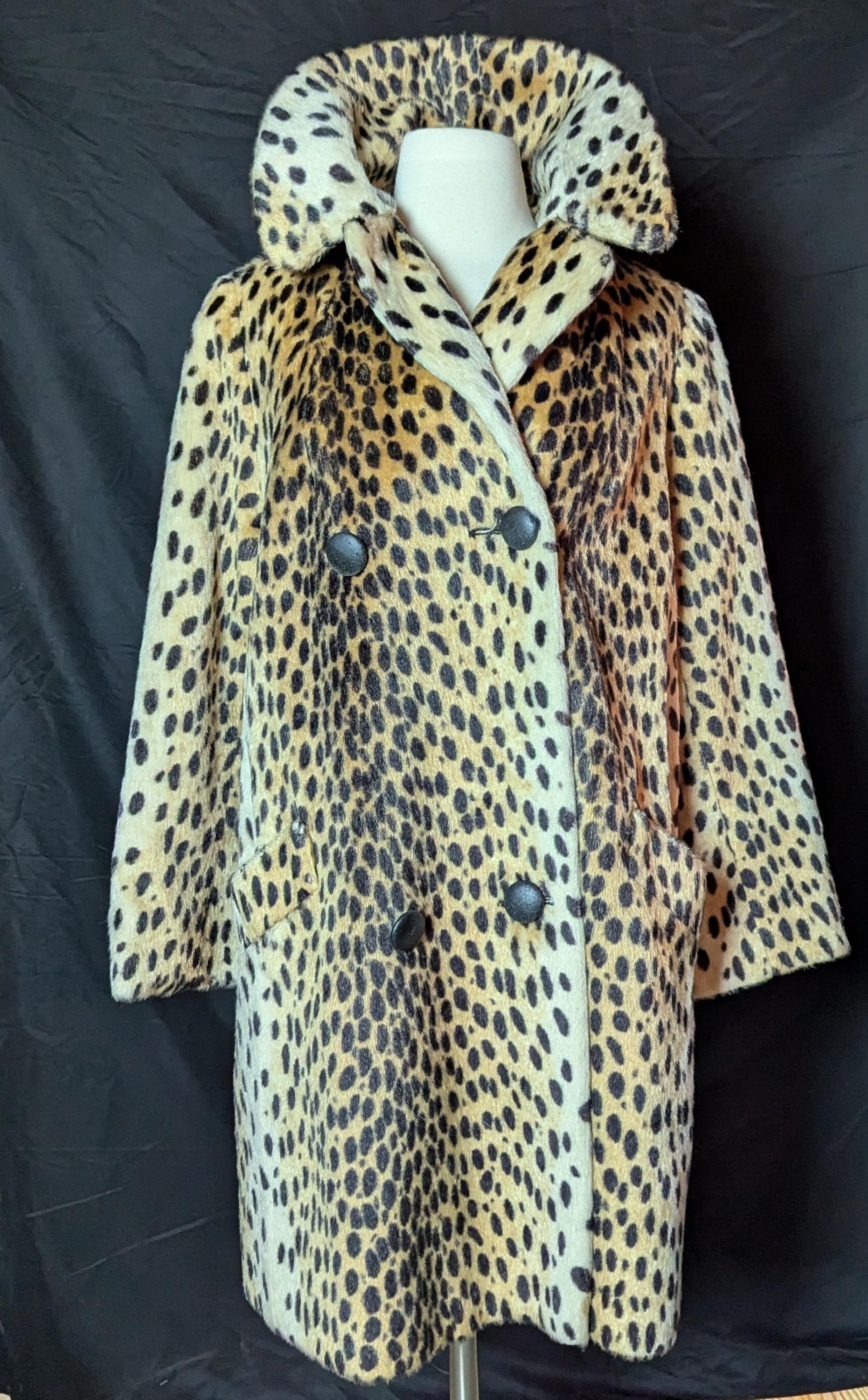 ジャケット・アウター vintage leopard design far long coat ジャケット・アウター vintage leopard design far long coat vintage