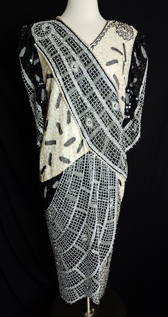 Zandra Rhodes Beaded 1980s "Spanish Impressions" … - image 1