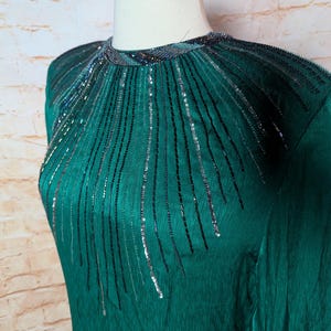 green emerald velvet dress Francesca sequins maxi dress- Turquiose main image 0