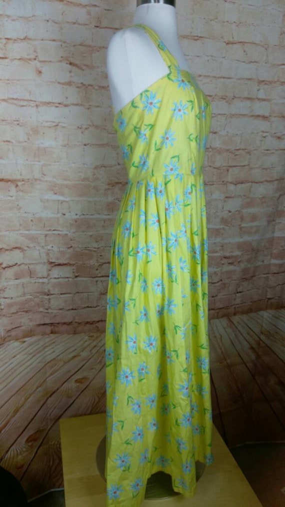 Laura Ashley 90s Yellow Daisy Sundress Midi Size 6 - image 2