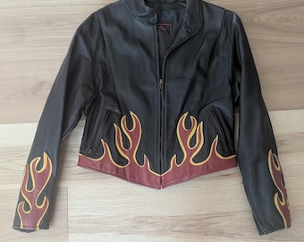 Flame Denim Jacket - Etsy