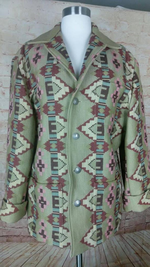 Ralph Lauren Country Southwestern Pattern Barn Jac