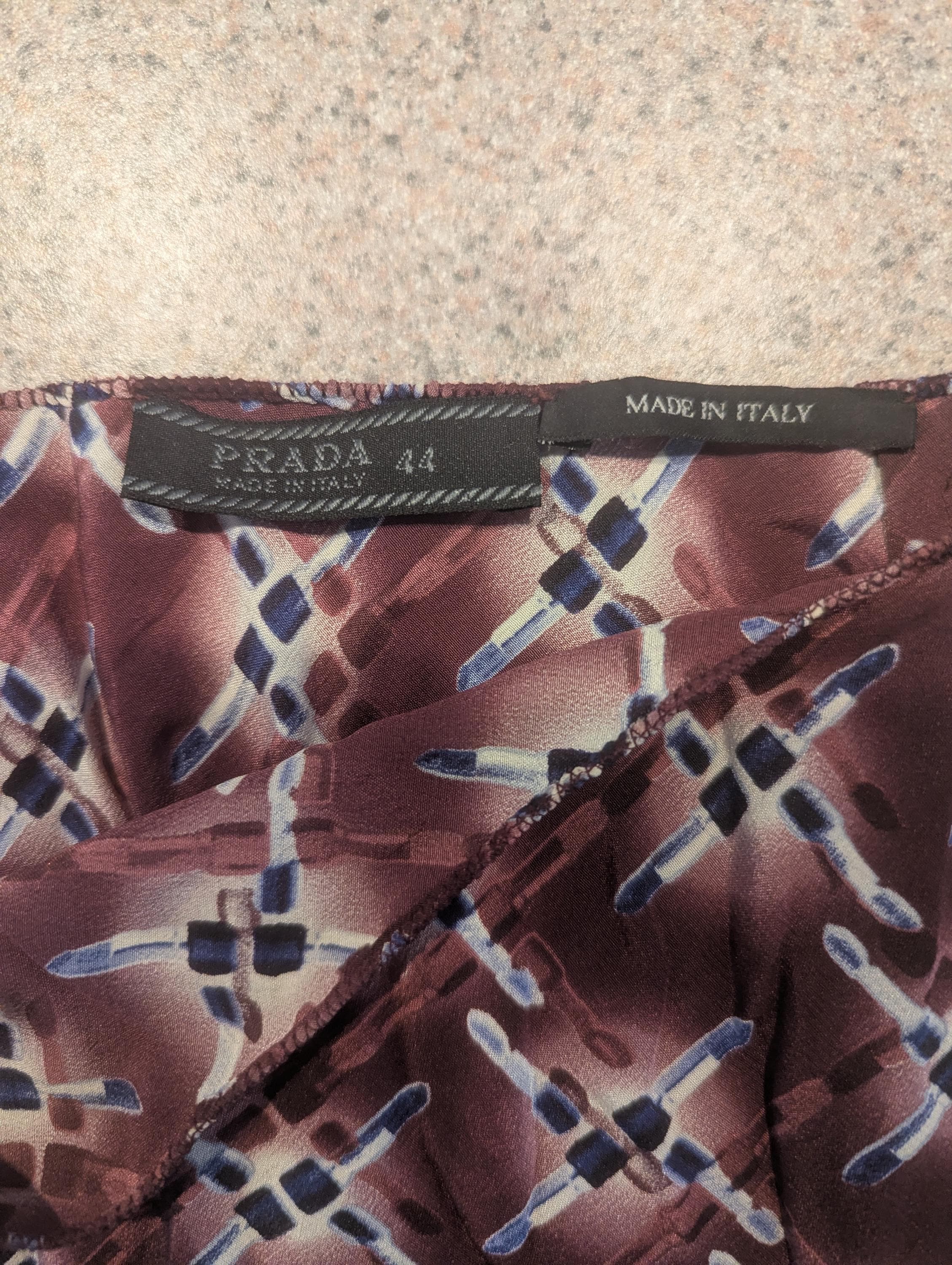 Prada Silk Skirt - Etsy