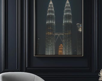 Petronas Towers Print: Kuala Lumpur Cityscape Wall Art (Digital Download)