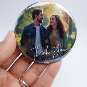 Custom Wedding Photo Magnets | Personalized Thank You Favors