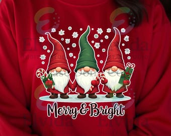 Gnomos navideños PNG / Imágenes prediseñadas de bastones de caramelo navideños (Descarga digital)