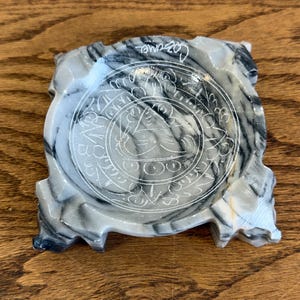 Vintage Marble Ashtray - Etsy