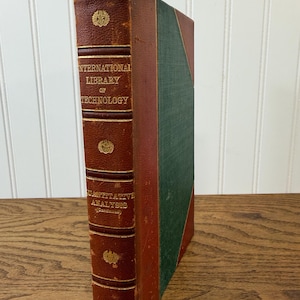 Vintage International Library of Technology Quantitative Analysis Book | Antique Engineering Textbook