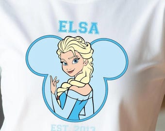 Princess Elsa Shirt - Frozen Inspired Disney Family Tee - Soft Cotton Blend, Personalized Kids & Adults, Gift Ready