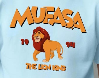 Camiseta del Rey León Mufasa: personaje icónico de Disney - Algodón suave, regalo familiar a juego, regalo de cumpleaños o Navidad