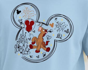 Bullseye Shirt Disney Toy Story Tee: Matching Family Outfit, Soft Cotton, Personalized Gift | Kids-Adults Sizes