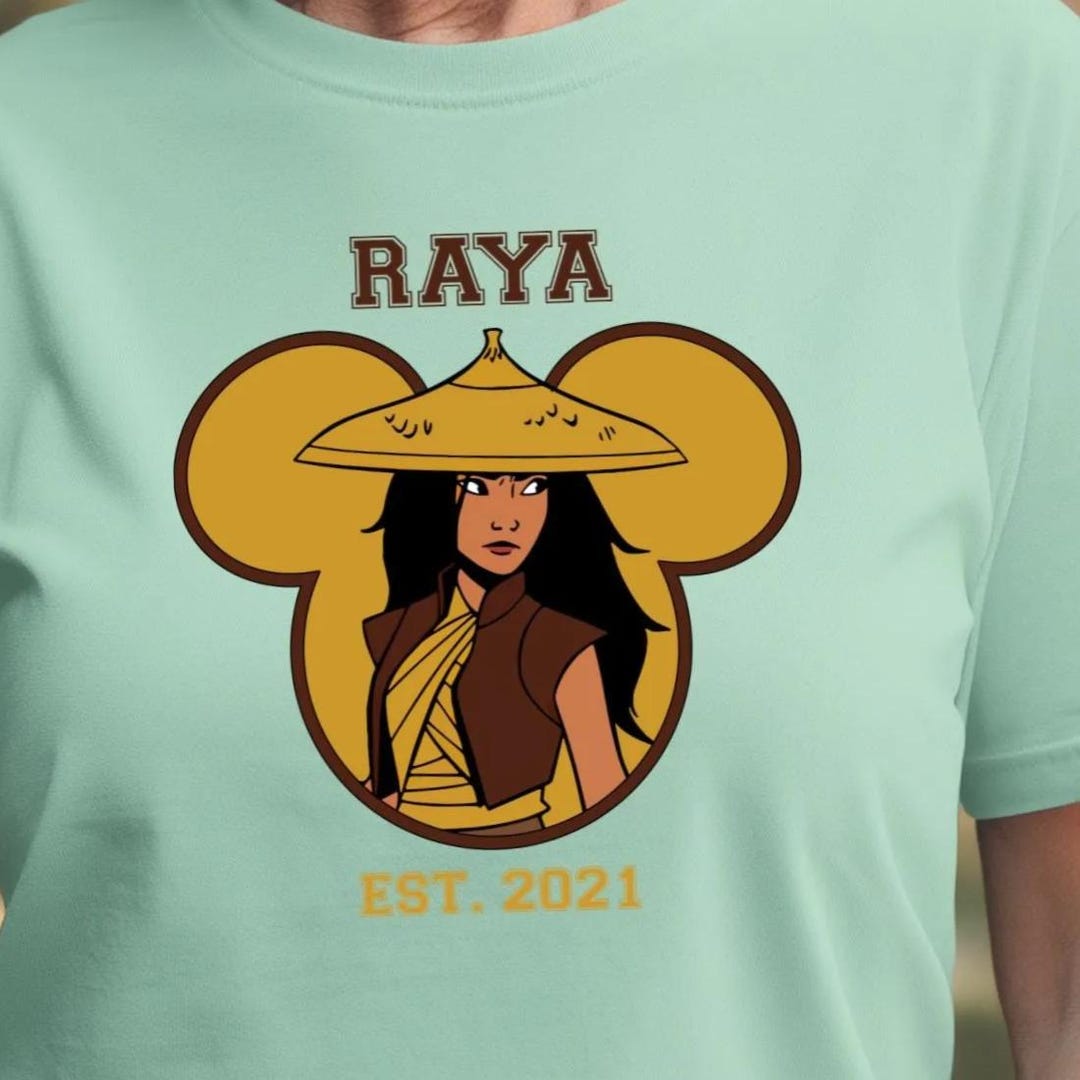 Princess Raya Custom Princess Raya Shirt Disney Tee: Soft Cotton Blend, Family Matching ...