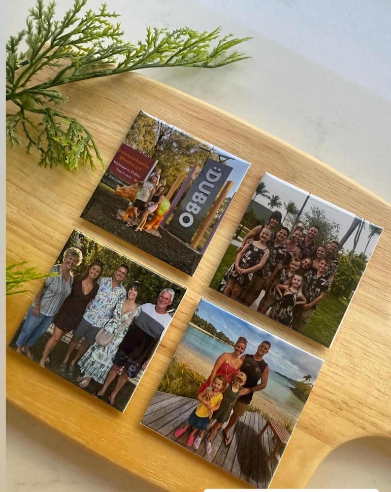 Custom made photo magnets 2.5" x 2.5" (6.35cm X 6.35cm) image 1
