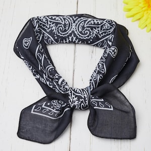 Black Bandana Vintage - Etsy