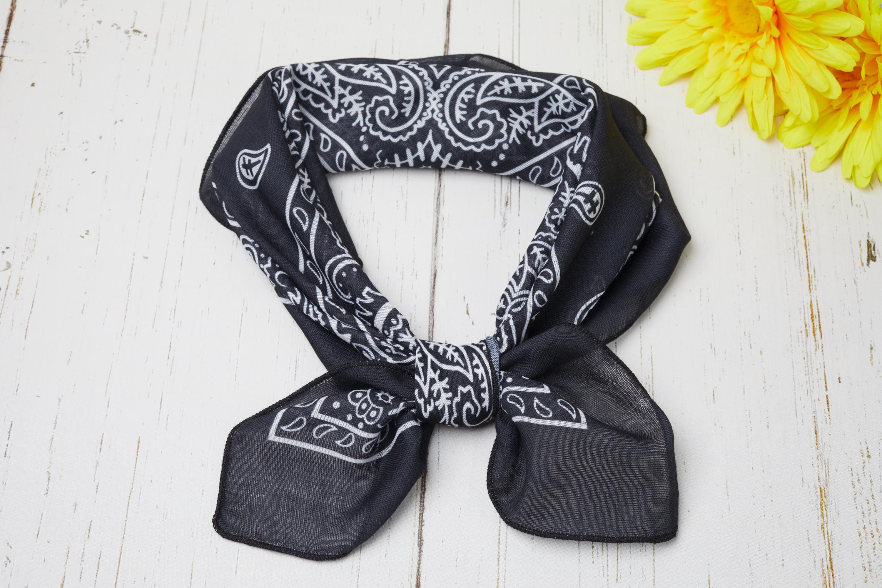 Black Bandana Vintage - Etsy