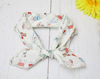 21" x 21" Dog Print Square Bandana Bundle, One-Side Print Cute Puppy Pattern Square Scarf, Pet Lover Gift, Vintage Handkerchief