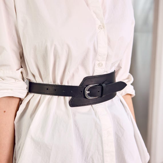 Genuine leather belt for women, Wide waist belt leather, High waist belt, Plus size waist belt, Fashion belt women, Comfortable leather belt