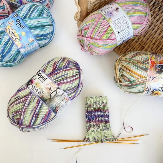 1 piece 100g Opal Aquarell 4 ply Wool Knitting Sock Yarn