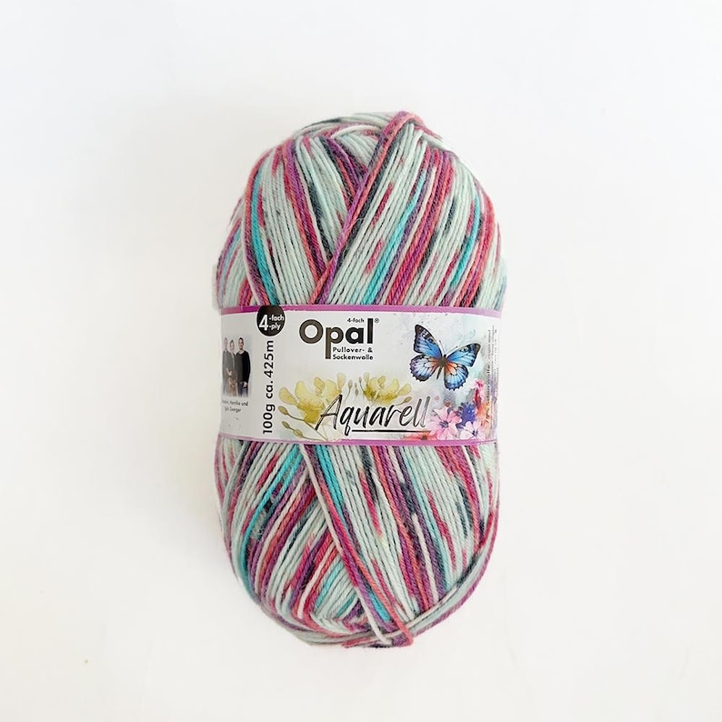 1 piece 100g Opal Aquarell 4 ply Wool Knitting Sock Yarn 11531