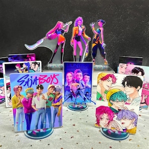 K-pop Demon Hunters Acrylic Standing Plates, Rumi, Mira, Zoey,Jinu, Baby Saja, Demon Gift For Fans&Collectors, Hunter Stickers, K-pop charms