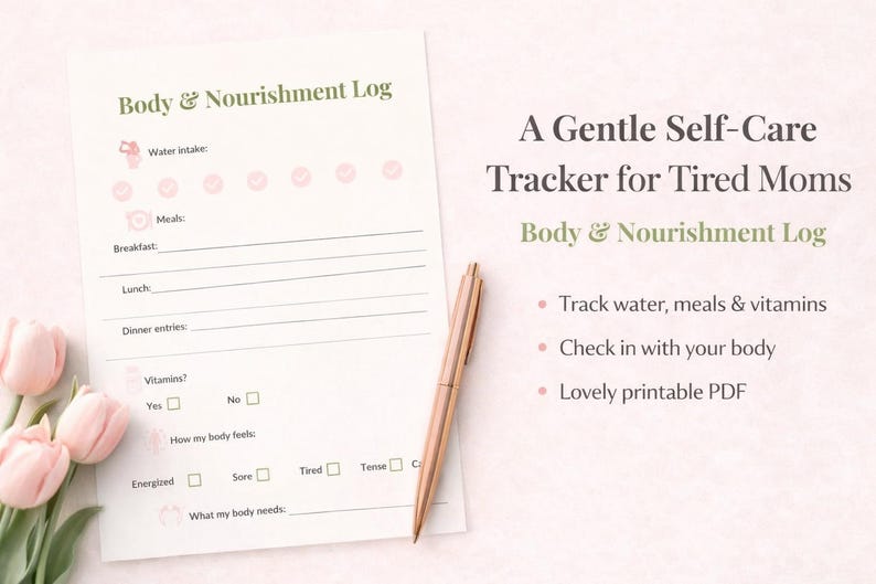 5-minute Daily Reset Planner for Moms | Gentle Self-care Printable ...