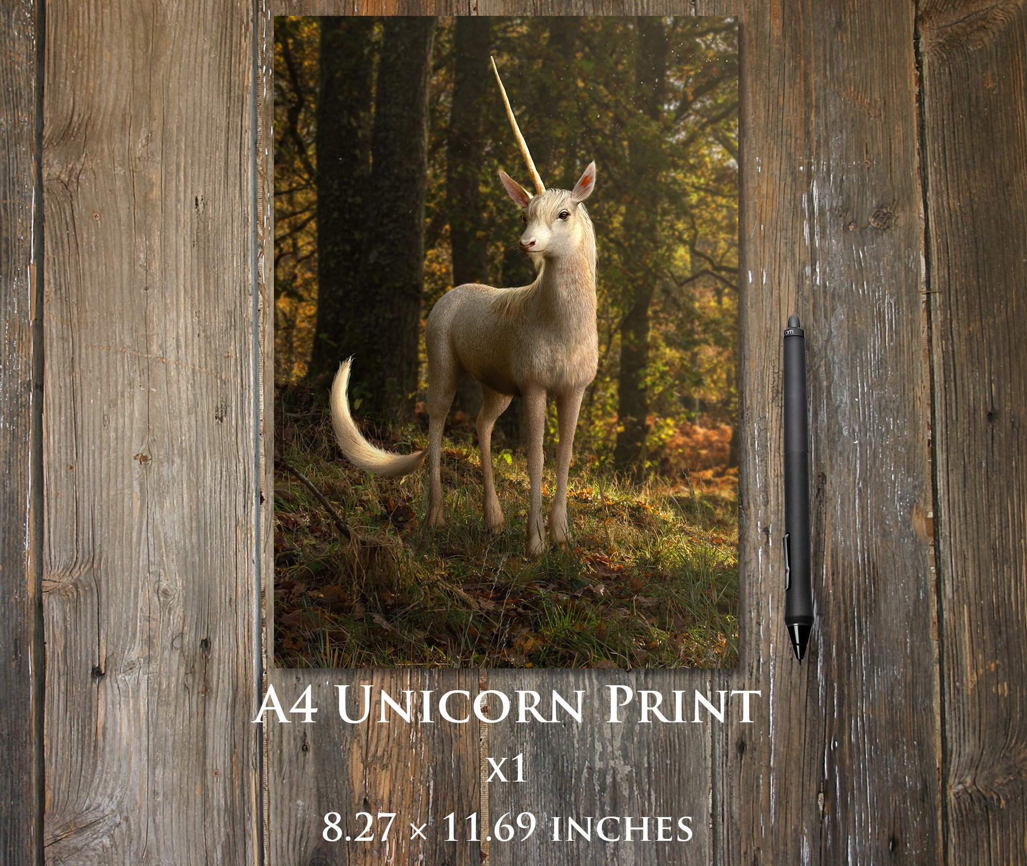 Unicorn A4 print | Etsy