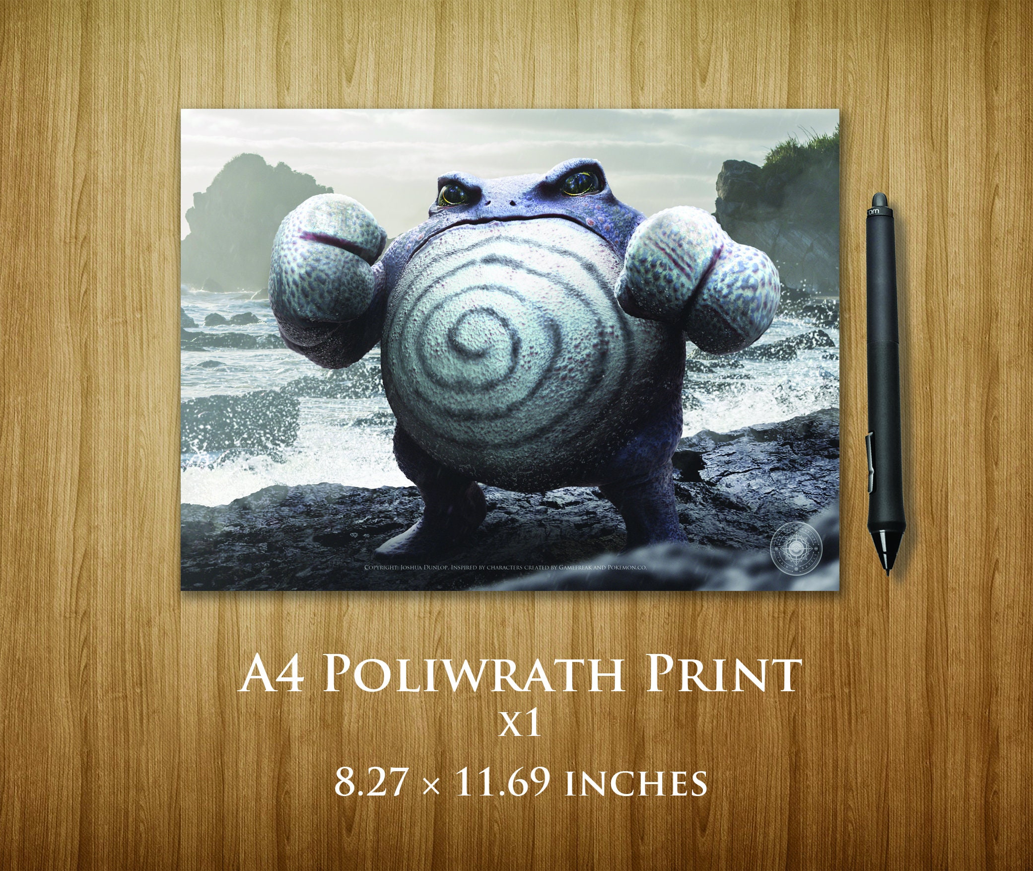 Poliwrath A4 Print - Etsy