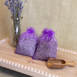 Lavender Sachet – Handcrafted – Washington Farm-Grown – Drawer & Closet Freshener – Relaxing Aromatherapy - Bridal, baby shower Gift