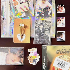 Sealed Stray Kids Hollow Album: Official Edition + SKZOO Dangler Earrings and Hair Clip