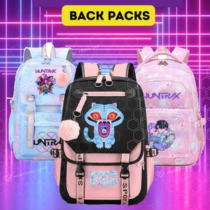 Plecak KPOP Demon Hunters | Torba Huntrix dla dzieci i nastolatków | Wzory Rumi i Saja Boys