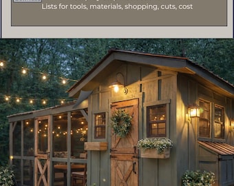 DIY 6x8 Coop, 8x12 Run Blueprint (Instant Download) | Intermediate Chicken Coop Plans