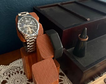 Handmade Wooden Watch Stand