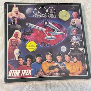 Star Trek Puzzle FX Schmid 600 Piece 1993 Paramount NEW Factory Sealed USS Enterprise Vintage