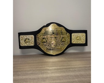2003 Jacks Pacific World Heavyweight Wrestling Champion Belt Replica Gold