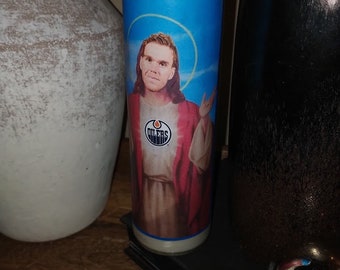 CONNOR MCDAVID Draisaital Prayer Candle EDMOnton OIlerS nhl Funny Gift Christmas STOCKING sTUfeR fREE Stanley Cup Playoffs