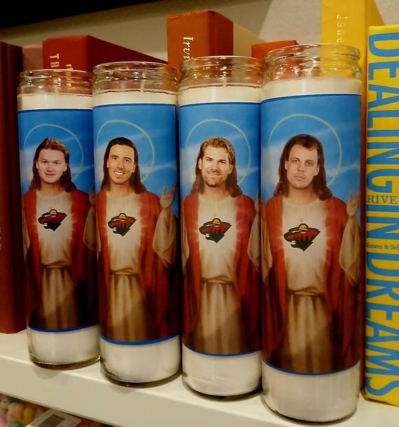 MINNESOTA WILD Prayer Candle Kaprikov Zucarello Fleury Middleton